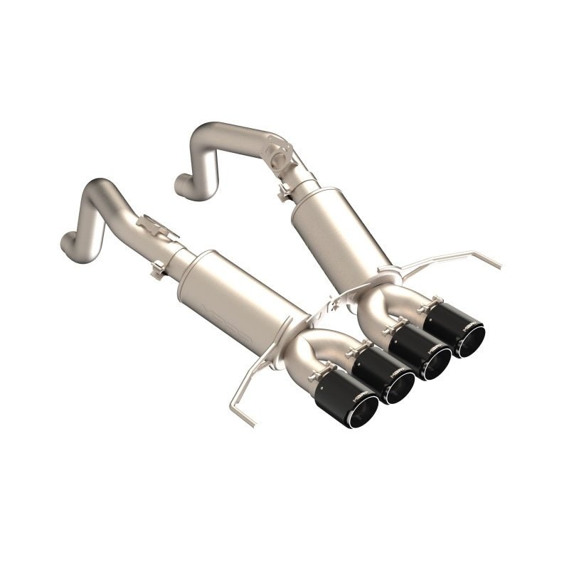 MBRP 14-19 Chevrolet Corvette 3in Dual Split Rear Cat Back w/ Carbon Fiber Tips