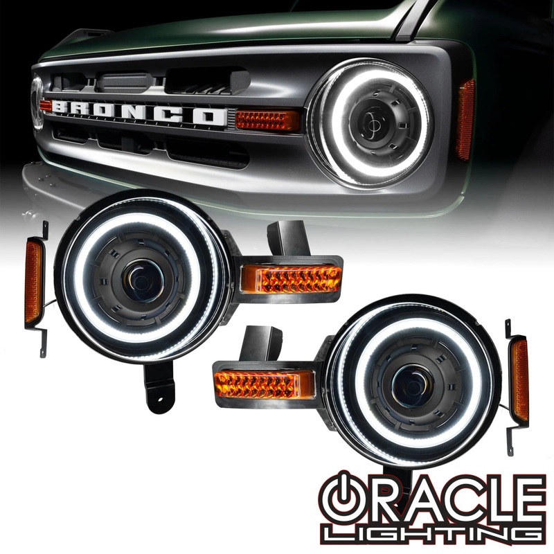 Oracle 2021+ Ford Bronco Oculus BI-LED Projector Headlights White