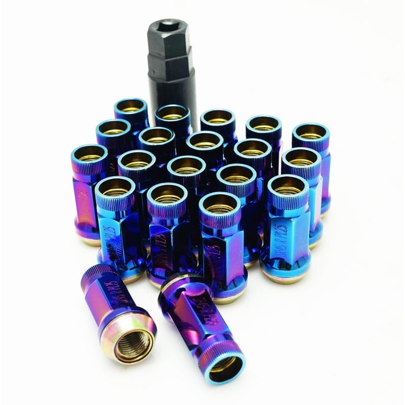 Wheel Mate Muteki SR45R Lug Nut Kit 12×1.5 Burned Blue