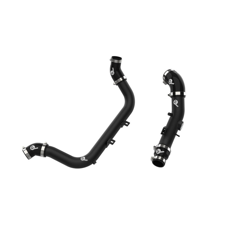 aFe Blade Runner Aluminum Hot and Cold Charge Pipe Kit Black Kia Forte GT L4-1.6L (t) Both