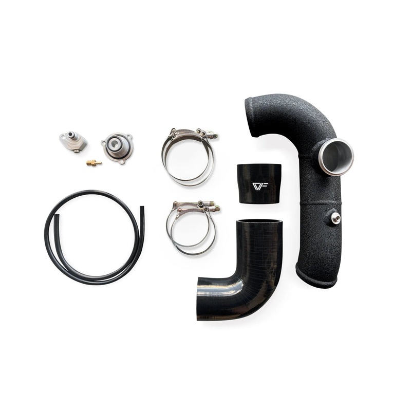CVF Aluminum Intercooler Charge Pipe Kit with TiAL Flange (2013-2018 Ford Focus ST) No Bov