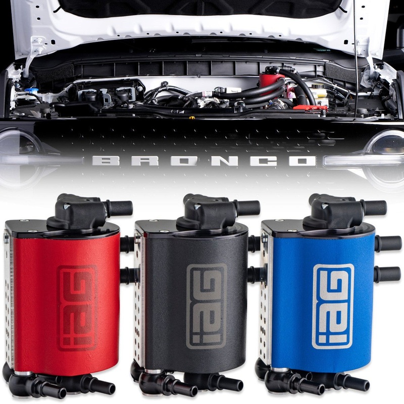 IAG Air Oil Separator AOS For 2021+ 2.7L Ford Bronco Black