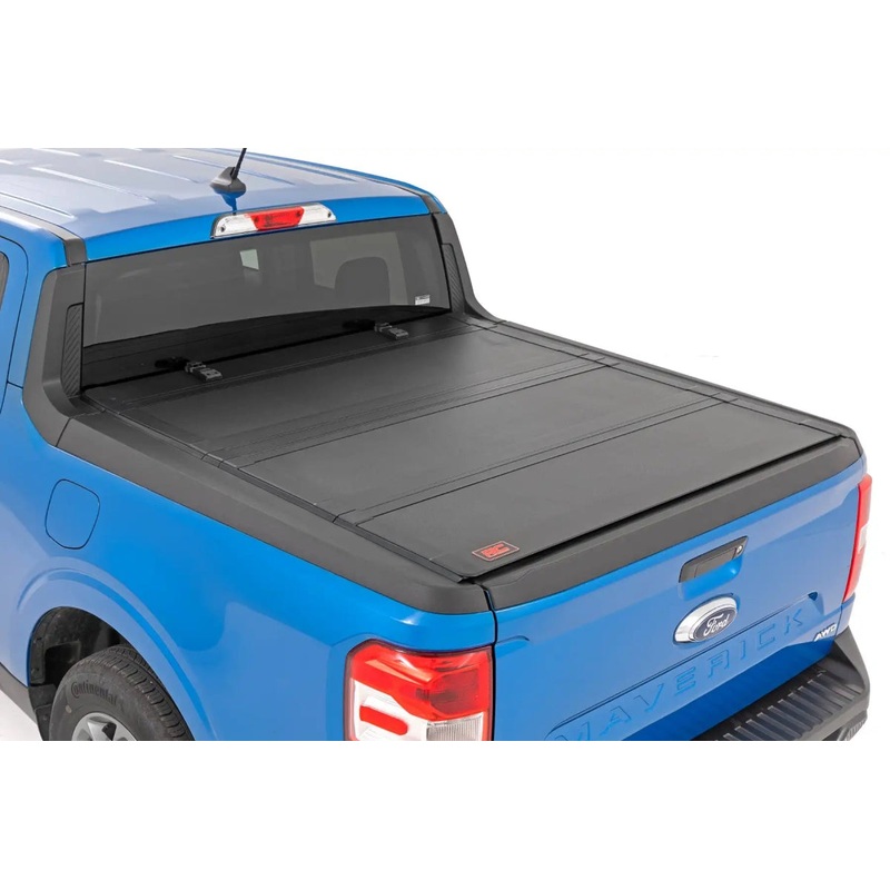 Rough Country Hard Tri-Fold Flip Up Bed Cover 4’6″ Bed | Ford Maverick (22-24)