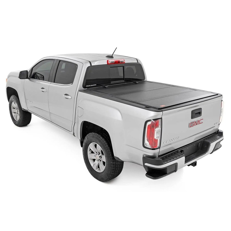 Rough Country Hard Tri-Fold Flip Up Bed Cover Chevy/GMC Canyon/Colorado (15-24) 5′ Bed