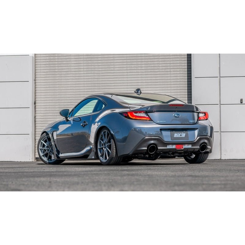 Borla 22-23 Subaru BRZ/Toyota GR86 2.4L RWD AT/MT S-Type Catback Exhaust – Black Chrome Tips