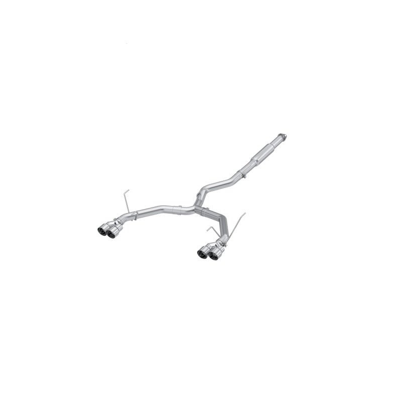 MBRP 2022+ Subaru WRX 3in Cat-Back Dual Split Rear Quad Tips Race Profile Exhaust Quad SS