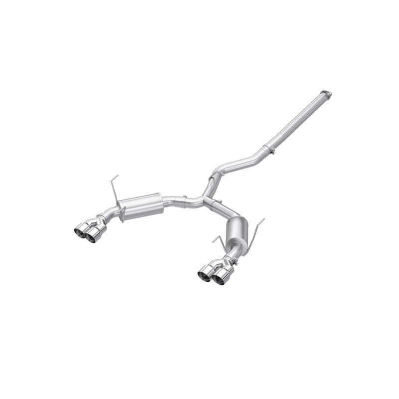 MBRP 2022+ Subaru WRX 3in Cat-Back Dual Split Rear Quad Tips Street Profile Exhaust Quad SS