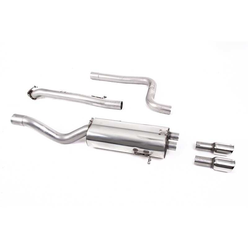 MILLTEK NON RESONATED CAT-BACK EXHAUST SYSTEM (FIESTA ST 2014-2019) Polished