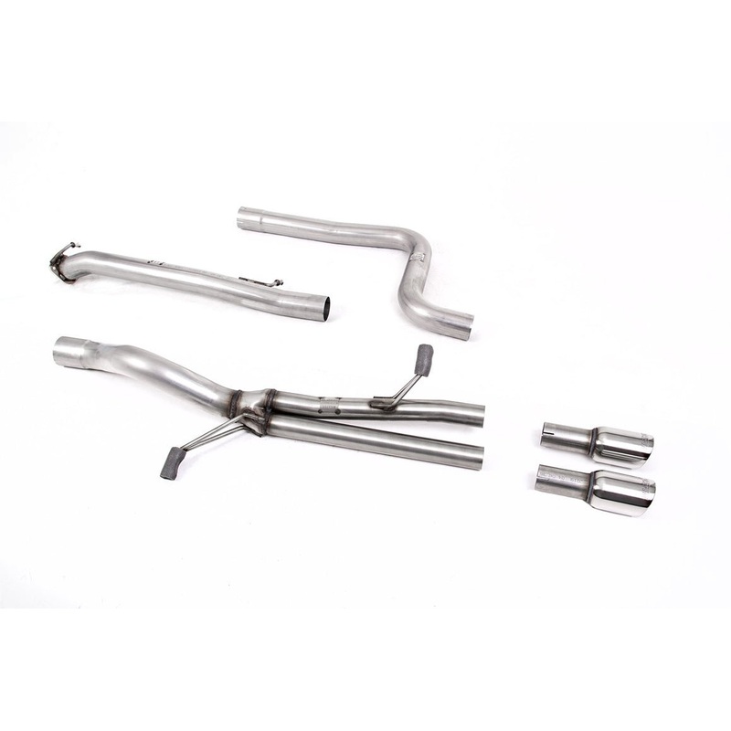 MILLTEK STRAIGHT THROUGH CAT-BACK EXHAUST SYSTEM (FIESTA ST 2014-2019) Polished