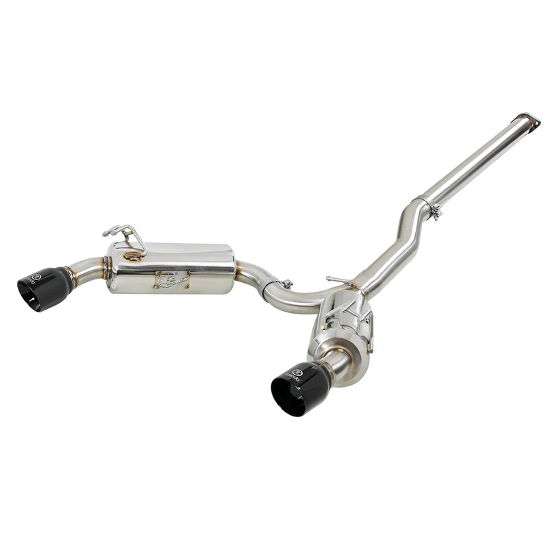 aFe Takeda Exhaust 304SS Dual Cat-Back w/ Polished Tips 08-13 Mitsubishi Lancer Evo X L4 2.0L Turbo Polished Tips