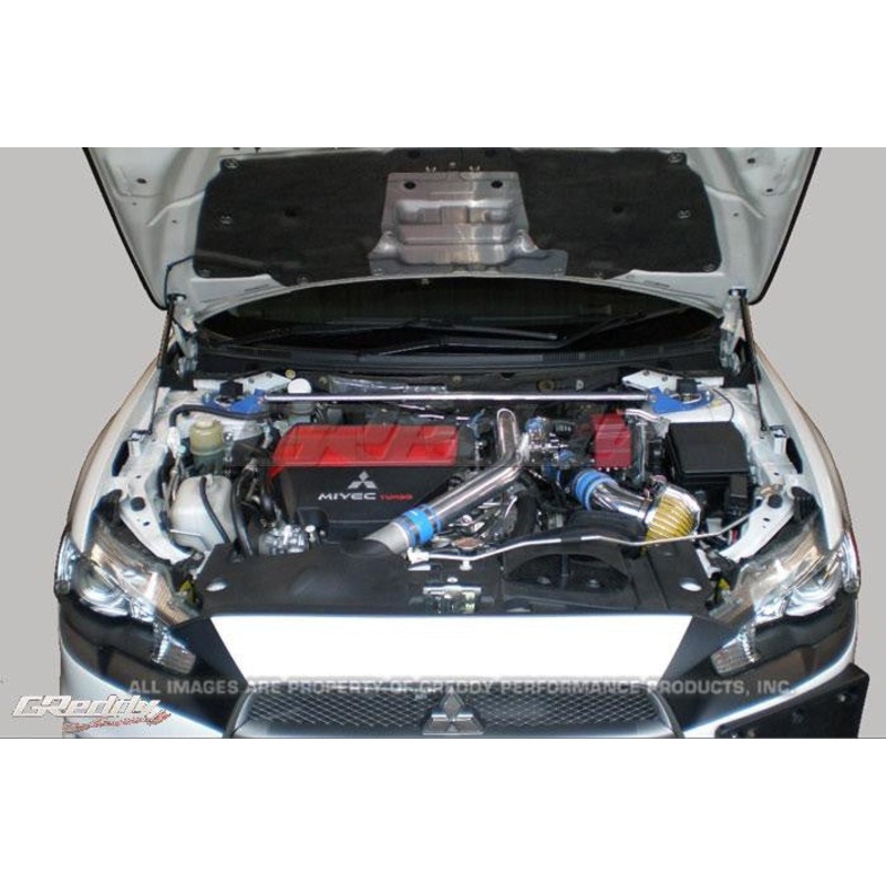 GReddy 08-11 Mitsubishi Evo X CZ4A Engine Hood Lifter Kit (Designed for OEM weight hoods.)