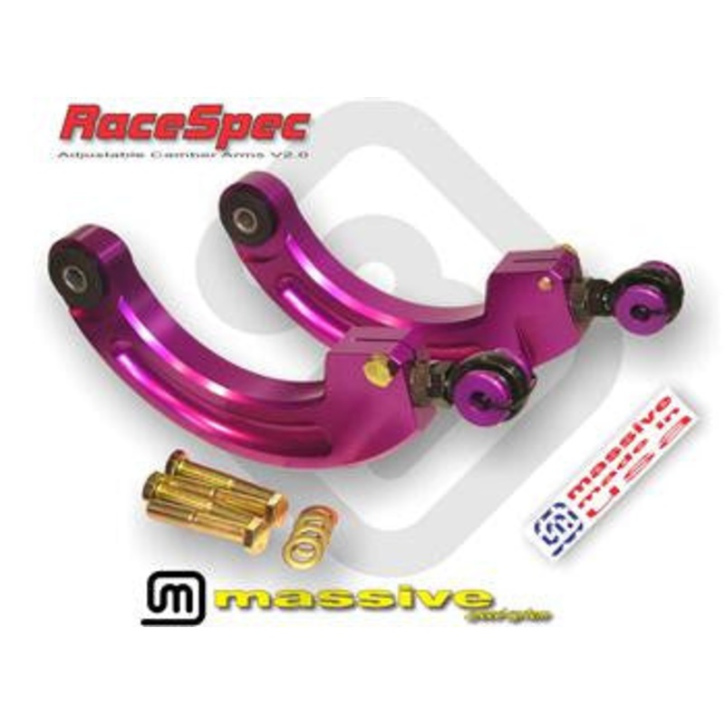 Massive RaceSpec Adjustable Camber Arms High Gloss Black