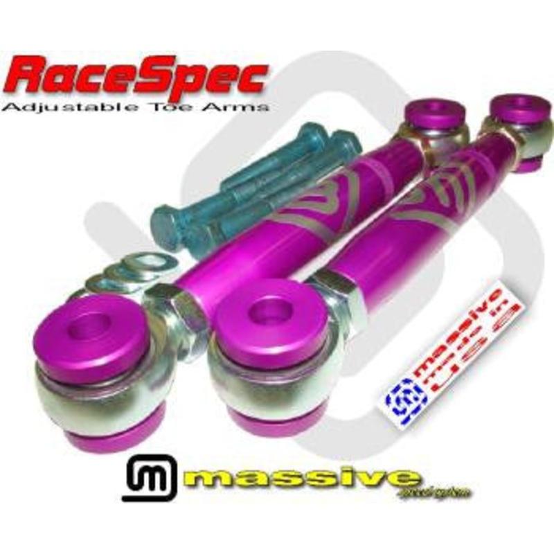 Massive RaceSpec Adjustable Toe Arms Gloss Black