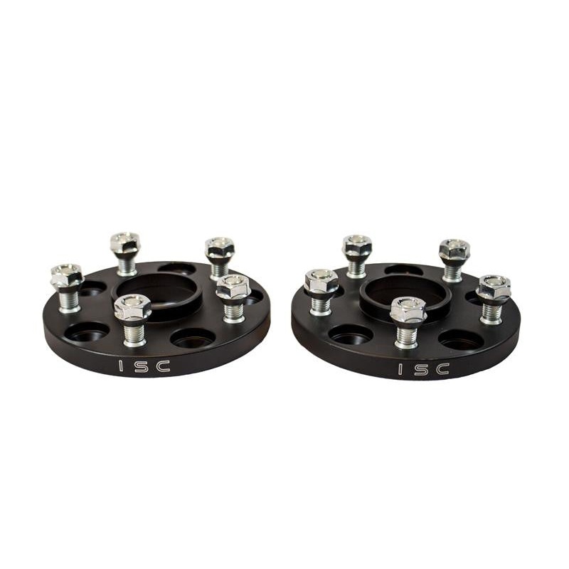 ISC Suspension Mazda/Mitsubishi 5×114.3 Hub Centric (67 Hub Bore) Wheel Spacers 15mm Black (Pair)