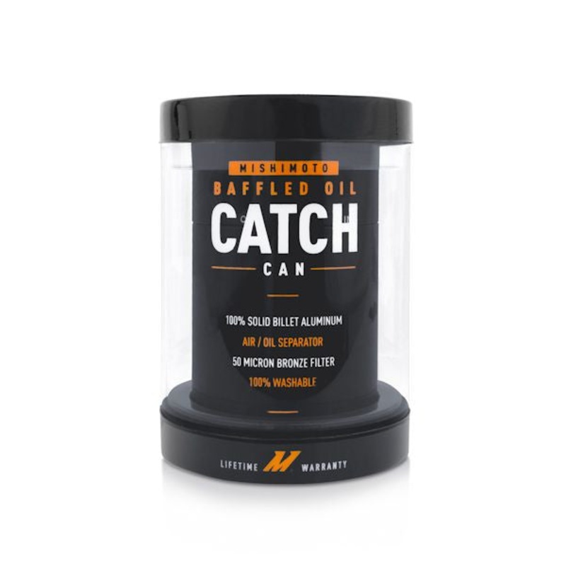 Mishimoto Baffled Catch Can Kit PCV Side Black