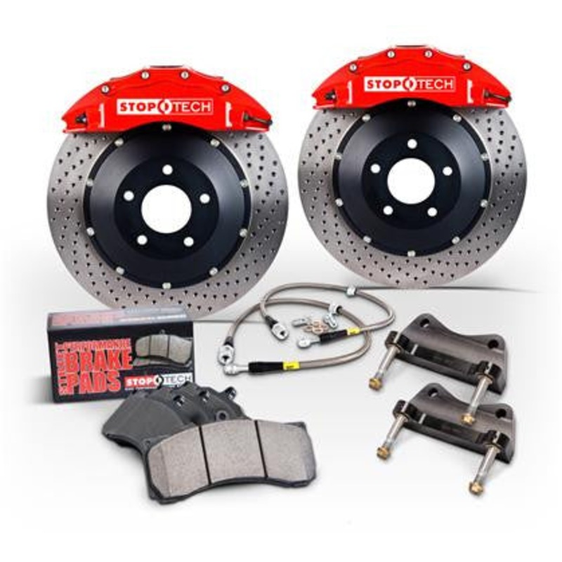 StopTech 2015 Subaru WRX Front BBK ST40 355×32 Slotted Rotors Red Calipers