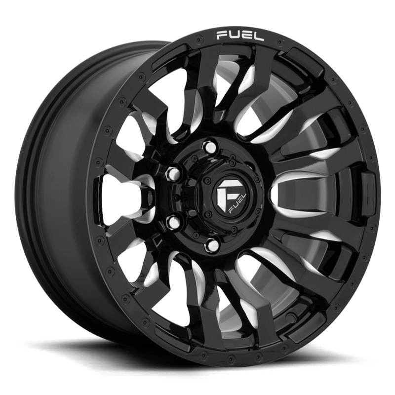 Fuel BLITZ 17×9 +01 Gloss Black & Milled