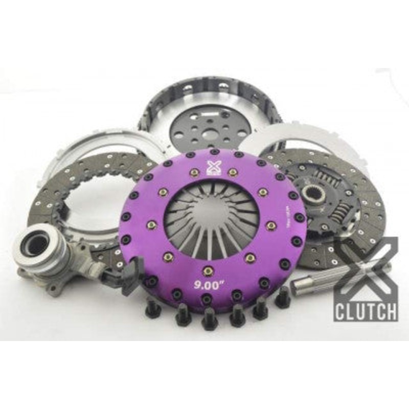 XClutch Twin Disc Organic Sprung Disc Clutch Kit With Flywheel
