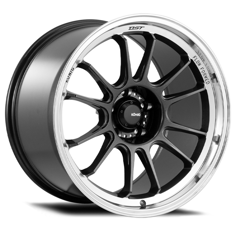 Konig Hypergram 5×108 METALLIC CARBON W/ MACHINED LIP