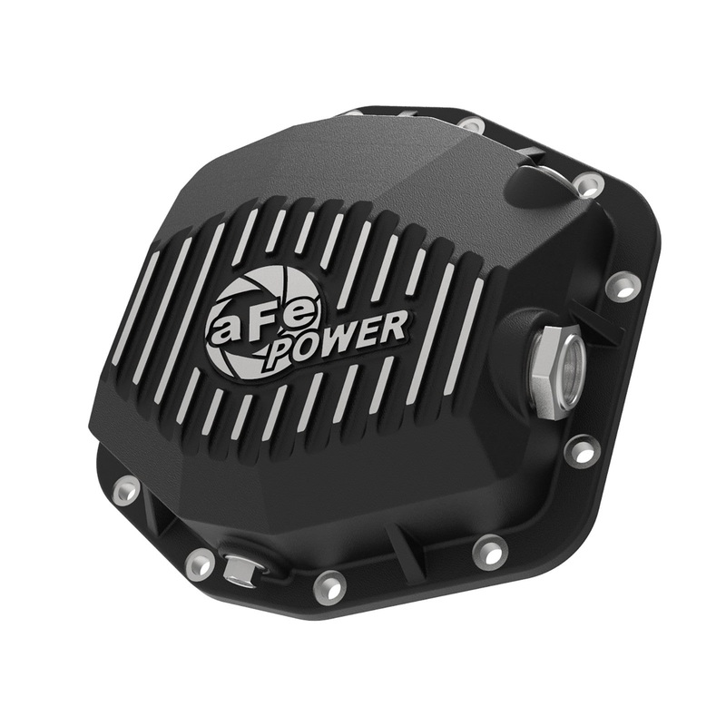 Pro Series Rear Differential Cover Black w/Machined Fins Black