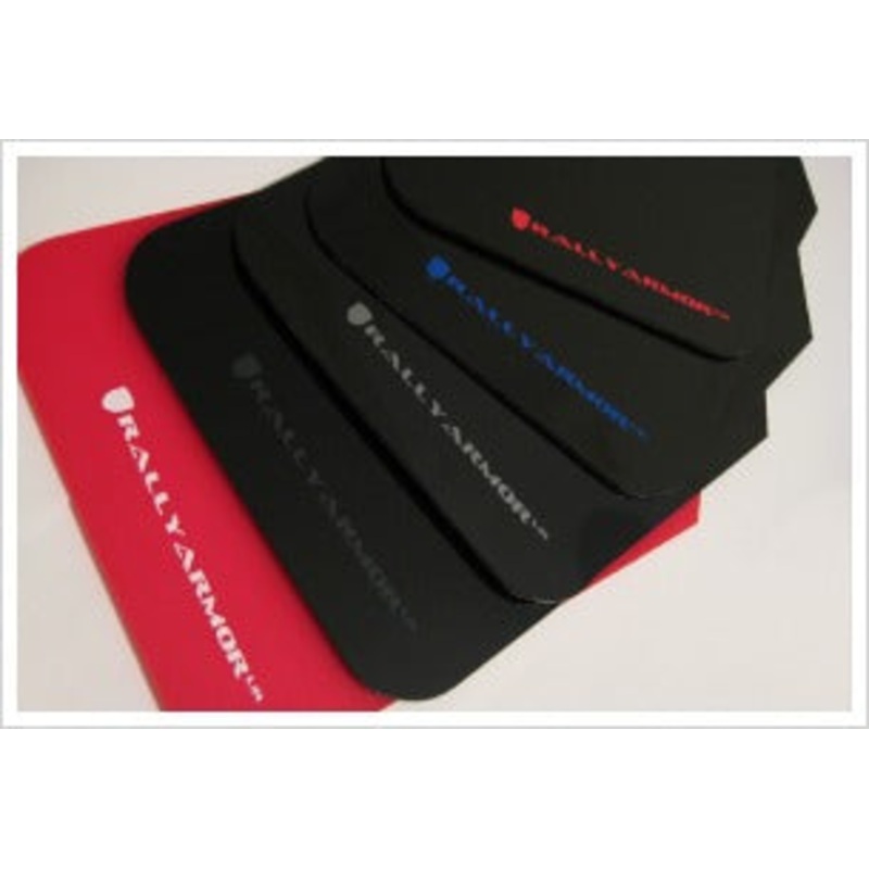 Rally Armor Mud Flaps 15-18 Subaru WRX/STi Sedan UR Black Flap/Green Logo