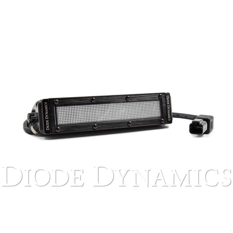 6 Inch LED Light Bar Single Row Straight SS6 White Flood Light Bar Single Diode Dynamics