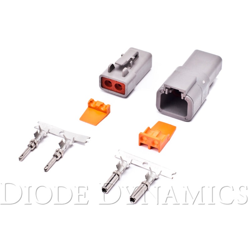 Deutsch Connector Kit 2-Pin 12-14 Gauge Diode Dynamics