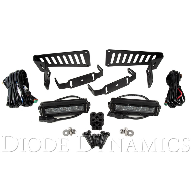 Jeep JL 2018-2019 Stage Series 6 Inch Cowl LED Kit White Driving Diode Dynamics