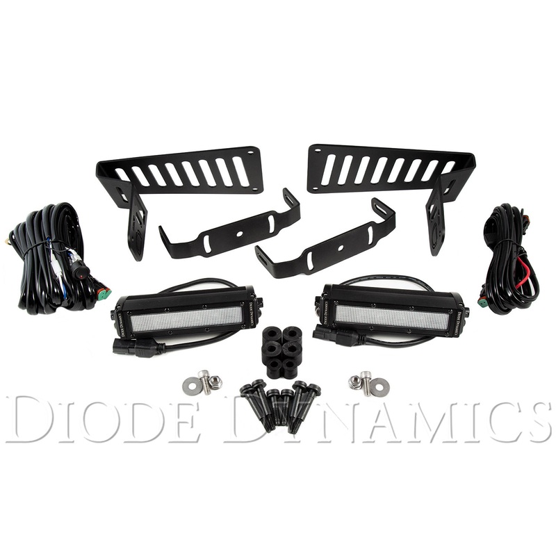 Jeep JL 2018-2019 Stage Series 6 Inch Cowl LED Kit White Flood Diode Dynamics