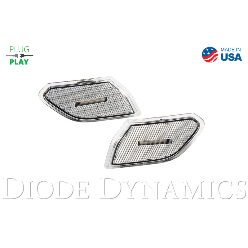 Jeep JL Sidemarkers Clear Set Diode Dynamics