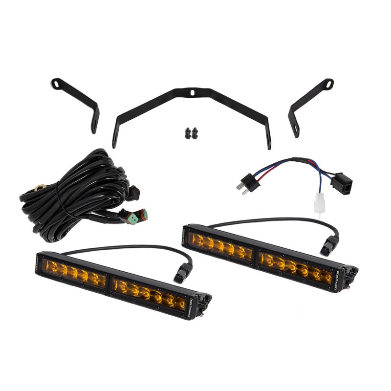 Tundra 12 Inch LED Driving Light Kit Amber Driving Diode Dynamics