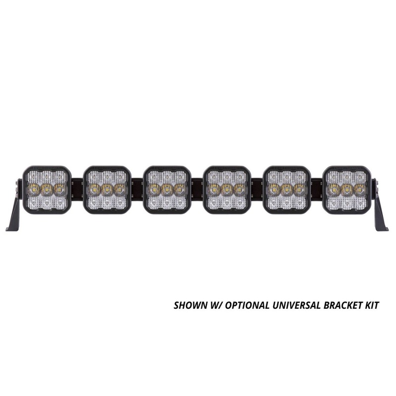 Diode Dynamics SS5 CrossLink 6-Pod LED Light Bar w/Universal Bracket Kit Sport White Driving