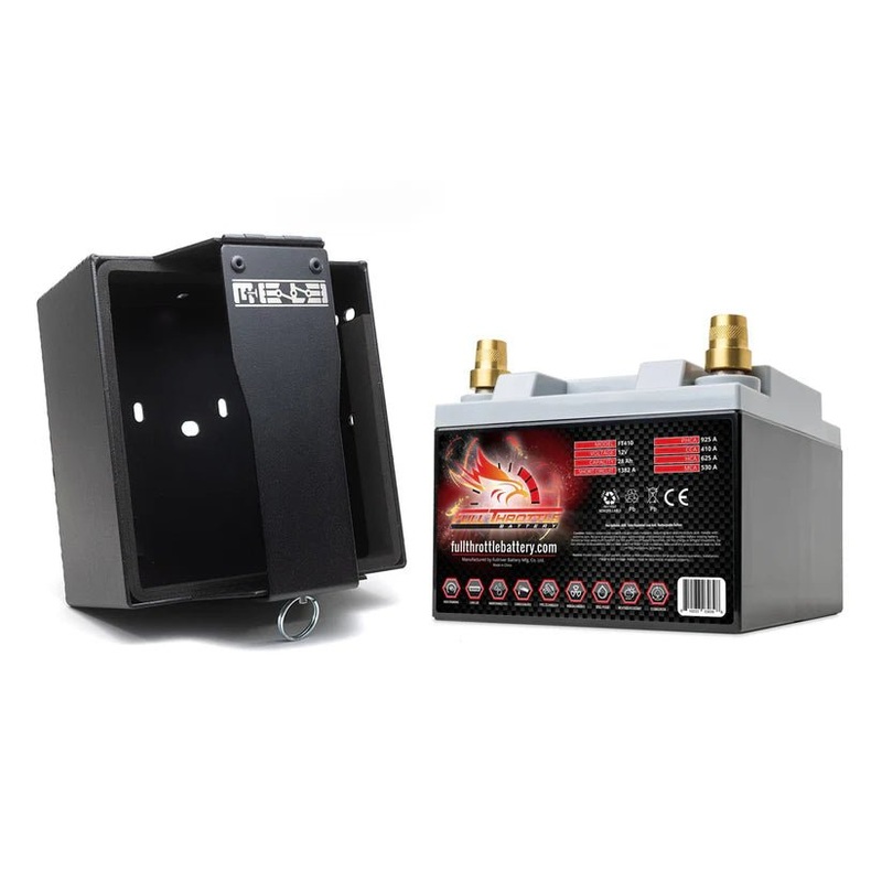 MELE DESIGN FIRM 900 Series Rally Spec Battery Mount Black Full Throttle FT410 and Terminals (+239.99) Weld In : No Hardware