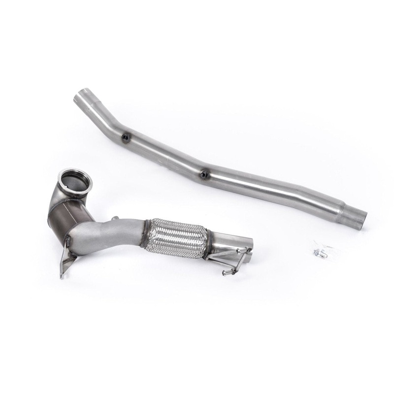Milltek Large Bore Downpipe and Hi-Flow Sports Cat – Fits with OE Cat Back System Only