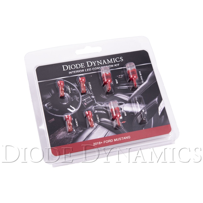 Mustang Interior LED Light Kit 18-19 Mustang Stage 1 Red Diode Dynamics