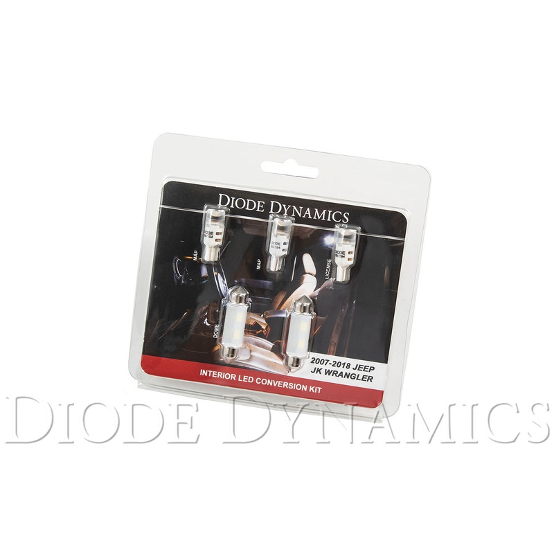 Wrangler JK 4dr Interior Kit Stage 1 Cool White Diode Dynamics