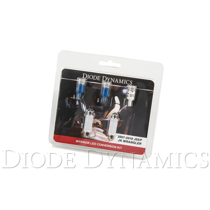 Wrangler JK 4dr Interior Kit Stage 2 Blue Diode Dynamics