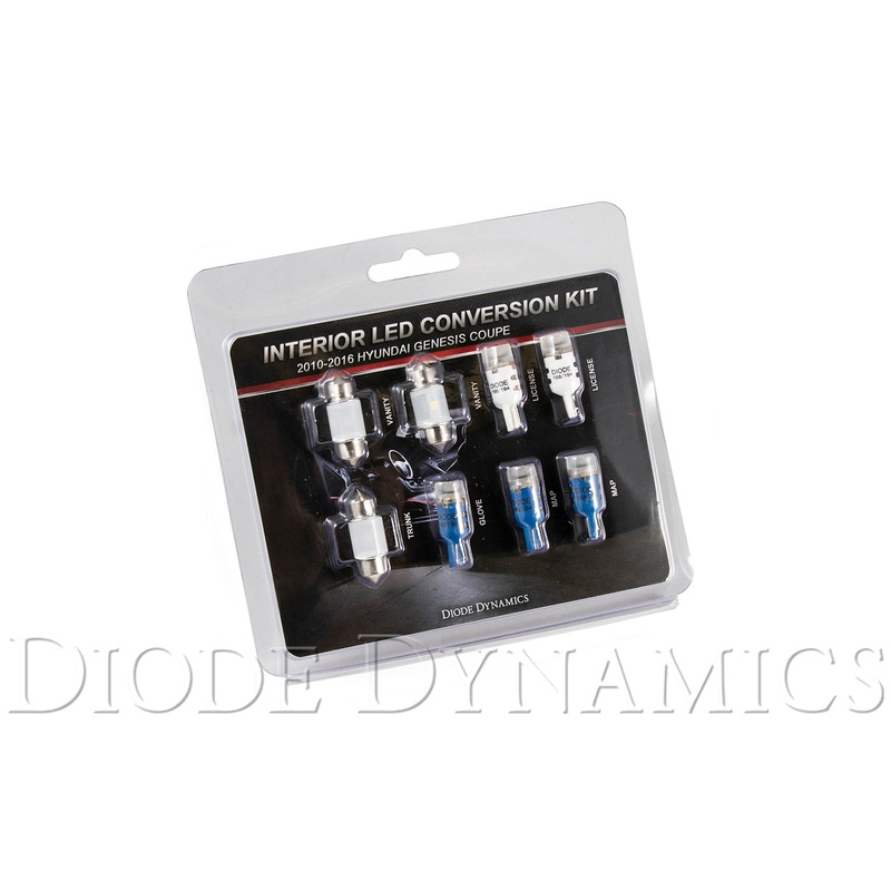 2010-2016 Hyundai Genesis Coupe Interior Kit Stage 2 Blue Diode Dynamics