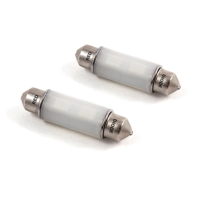 41mm HP6 LED Bulb Red Pair Diode Dynamics