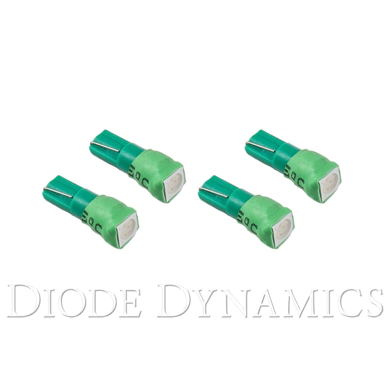 74 SMD1 LED Green Set of 4 Diode Dynamics