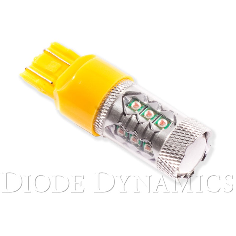 7443 LED Bulb XP80 LED Amber Single Diode Dynamics