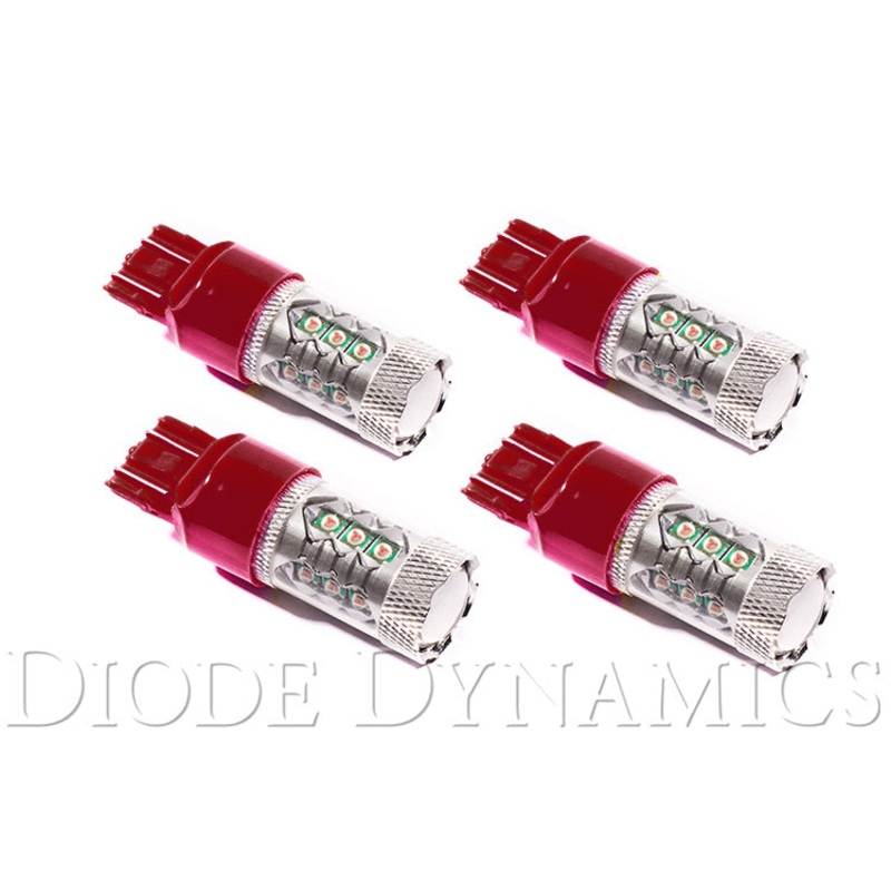 7443 LED Bulb XP80 LED Red Set of 4 Diode Dynamics