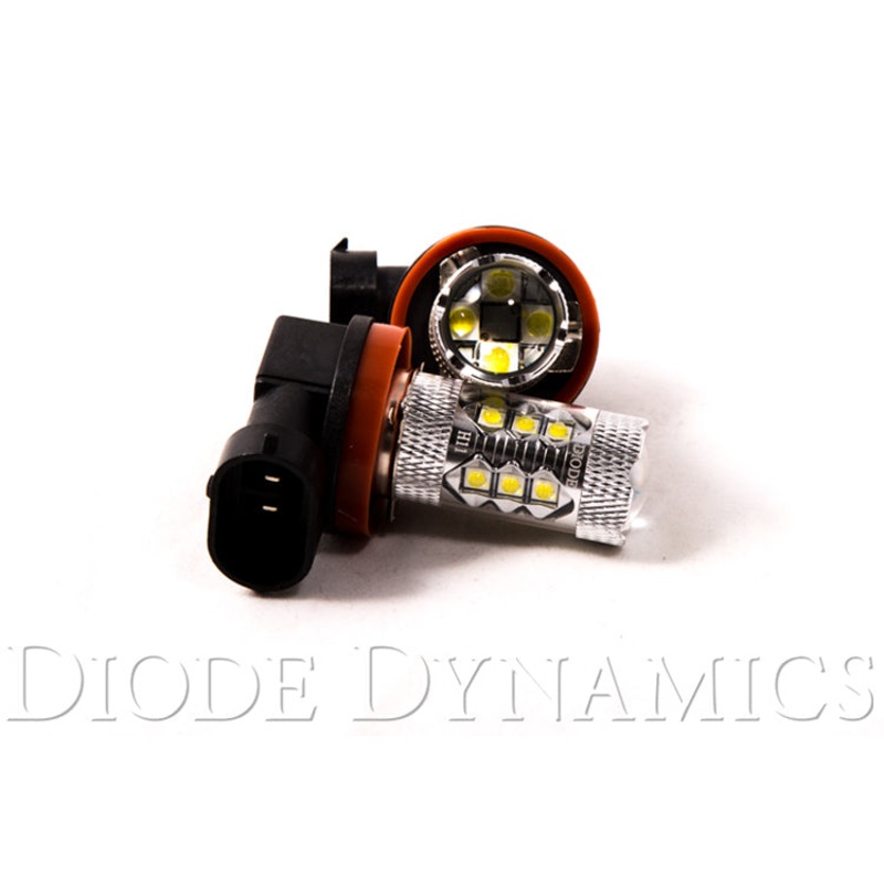 H11 XP80 LED Cool White Pair Diode Dynamics