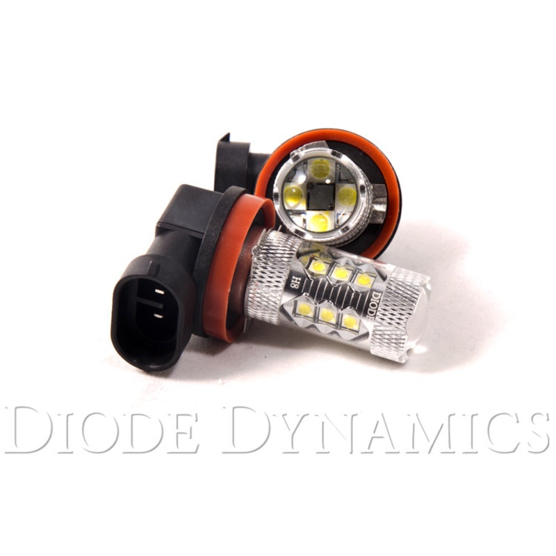 H8 XP80 LED Cool White Pair Diode Dynamics