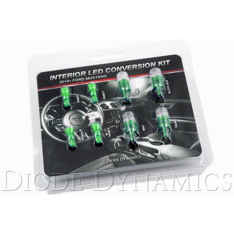 Mustang Interior Light Kit 15-17 Mustang Stage 1 Green Diode Dynamics
