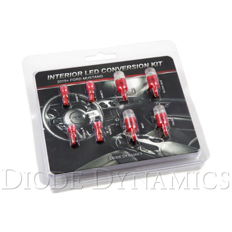 Mustang Interior Light Kit 15-17 Mustang Stage 1 Red Diode Dynamics