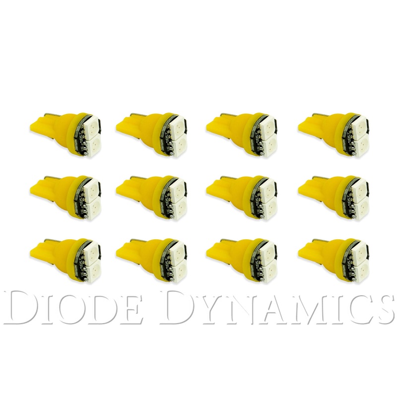 194 LED Bulb SMD2 LED Amber Set of 12 Diode Dynamics
