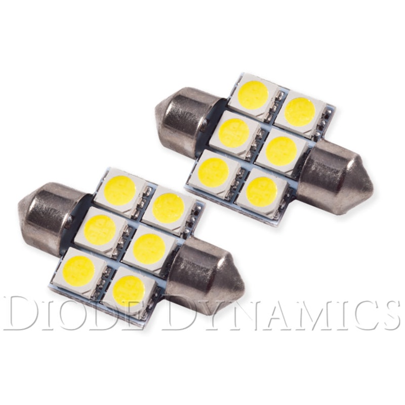 31mm SMF6 LED Bulb Amber Pair Diode Dynamics