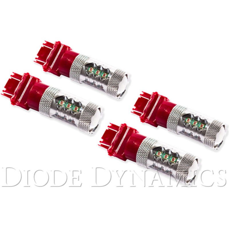 Rear Turn/Tail Light LED for 2007-2013 GMC Sierra 1500 3157 LED Bulb XP80 LED Red Set of 4 Diode Dynamics