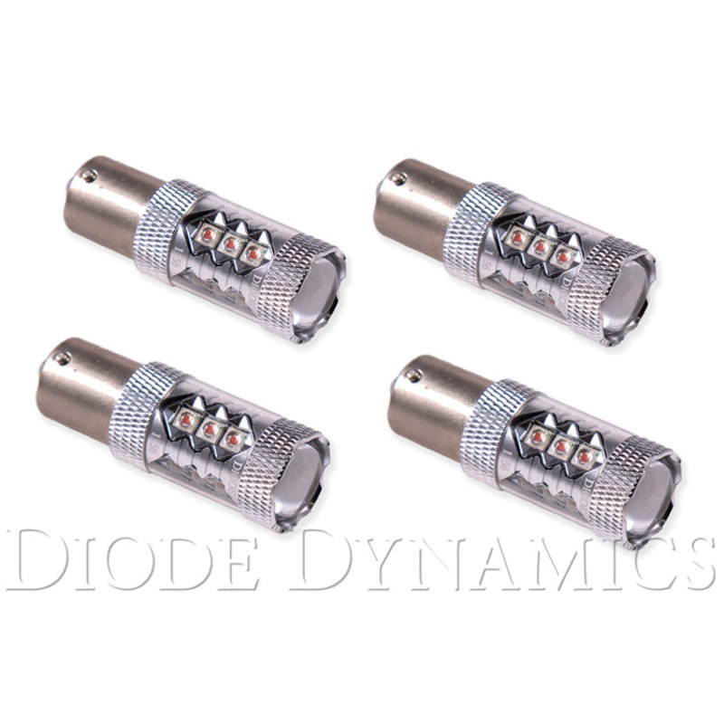 1156 XP80 LED Bulb Red Four Diode Dynamics